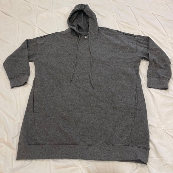 Design by Olivia Tops - Design by Olivia XL Gray Oversized Hoodie
